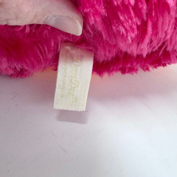 Dan Dee Collector's Choice Owl Plush Pink Green White Chevron Heart Shaped Eyes - Picture 11 of 12